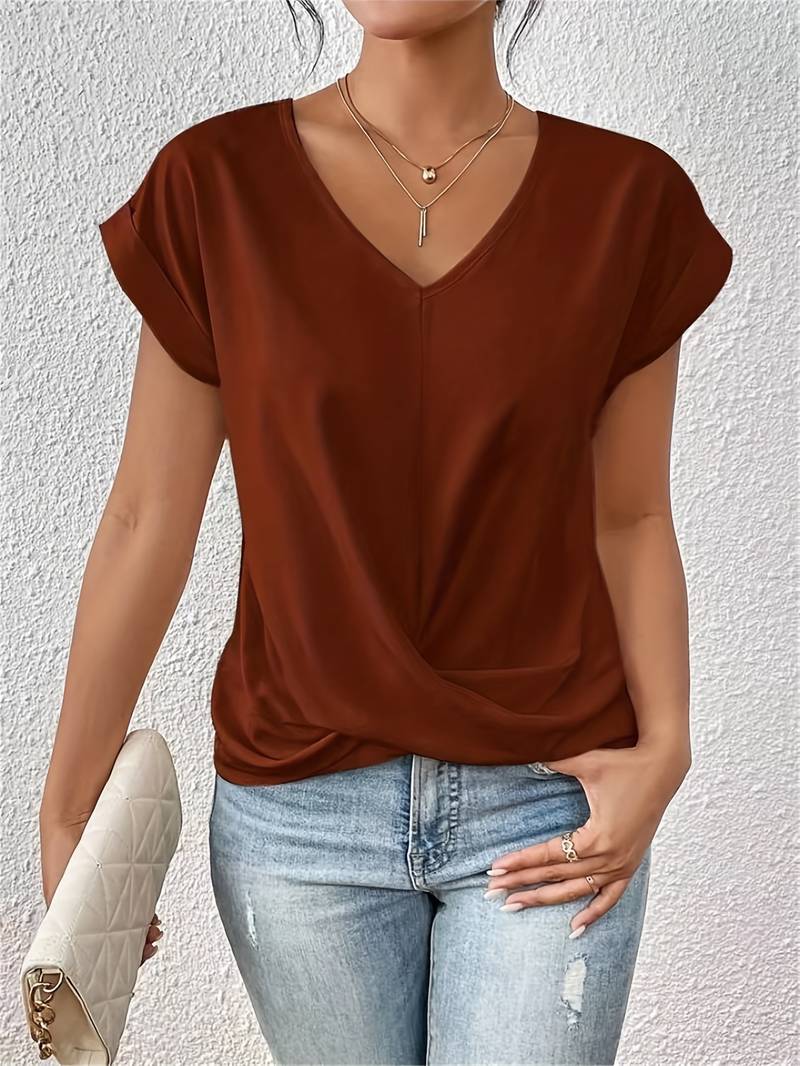 Tamara™ - Lässiges T-Shirt mit kurzen Ärmeln für Damenbekleidung