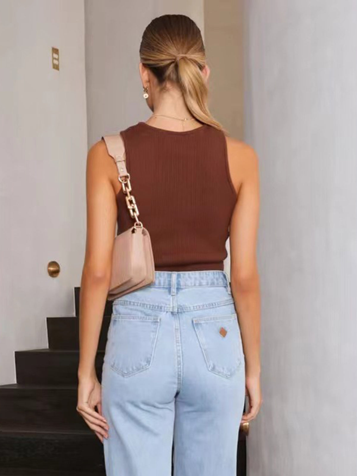 Bleuor™ | Einfarbiges Basic-Top
