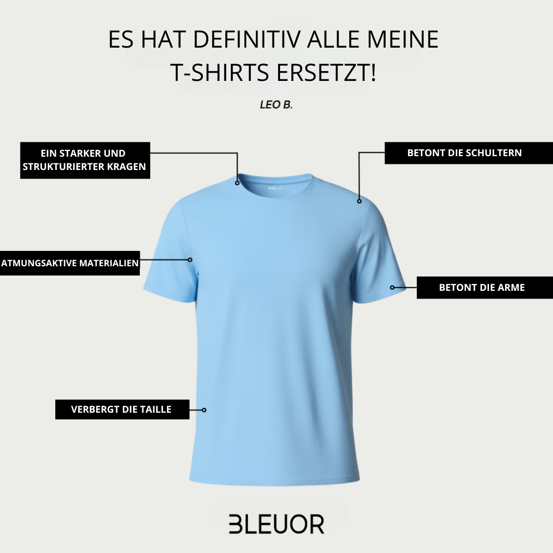 T-SHIRT PERFECT FIT TORINO – HELLBLAU