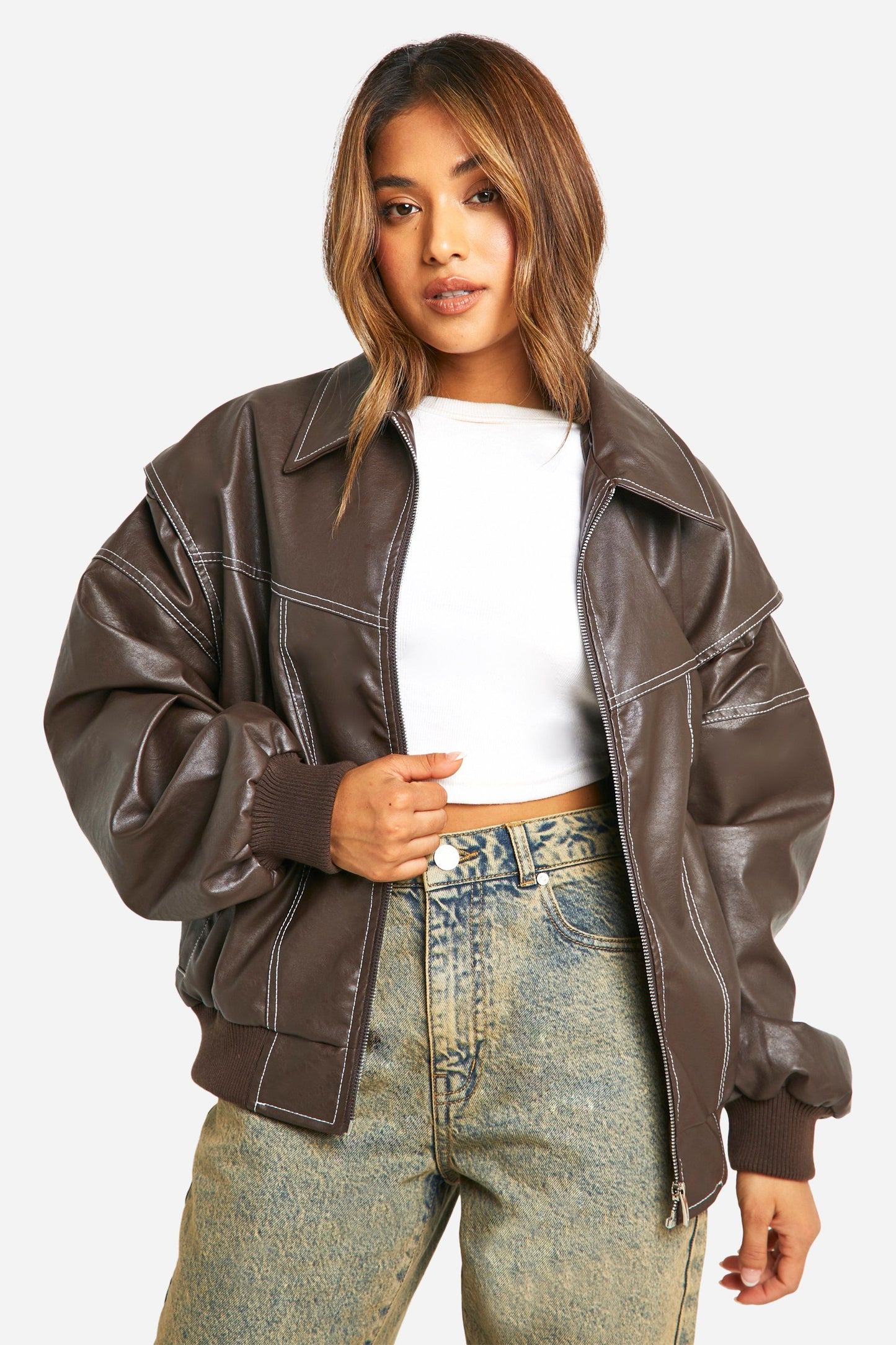 Isla™ - Klassische Bomberjacke aus Leder