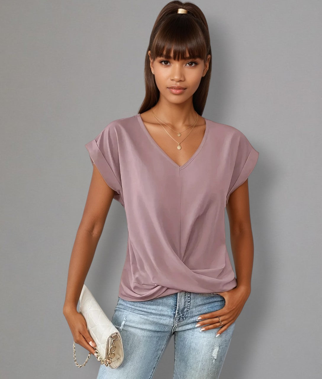 Bleuor™ | Elegantes Shirt mit romantischem Ausschnitt