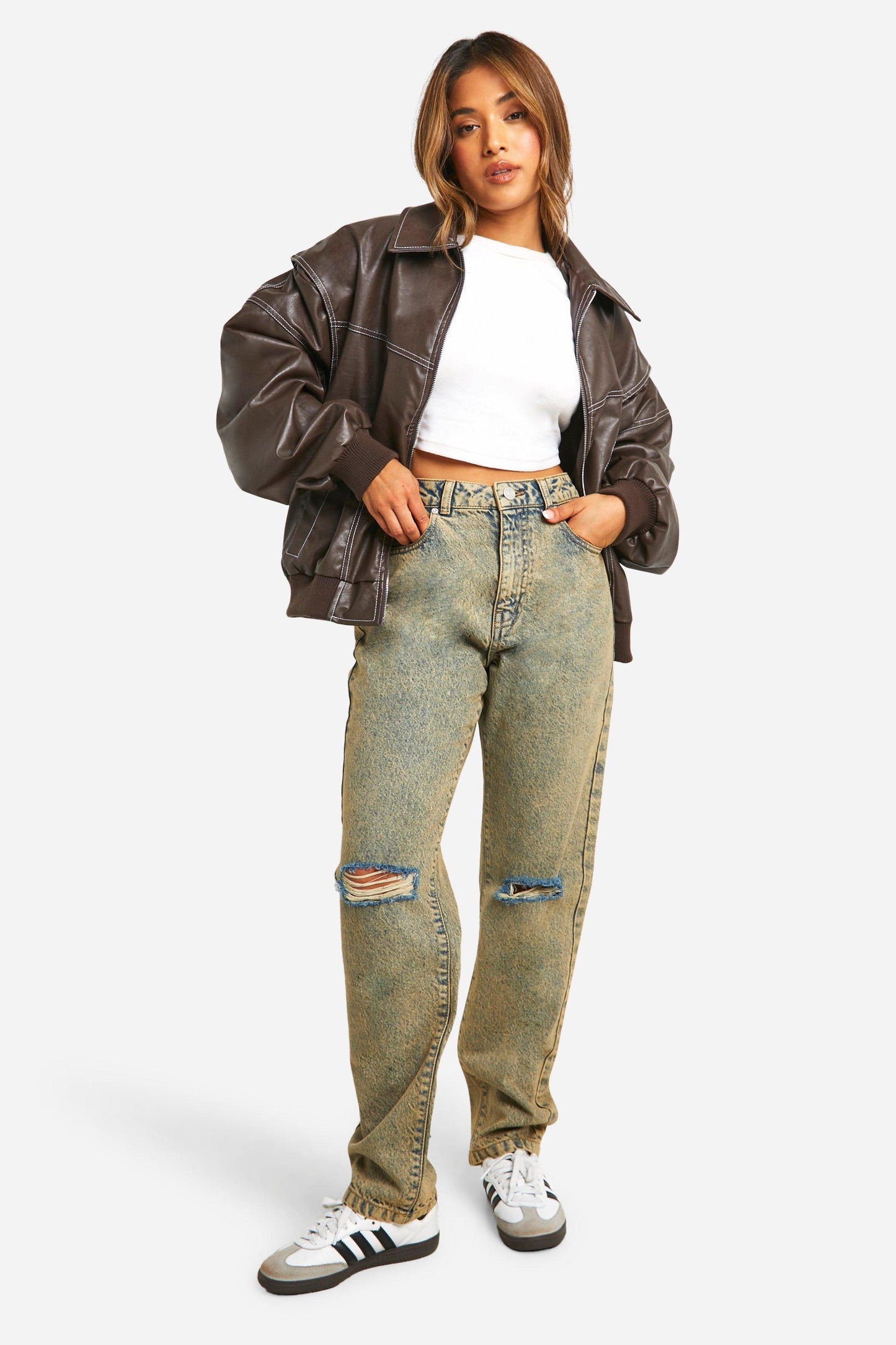 Isla™ - Klassische Bomberjacke aus Leder