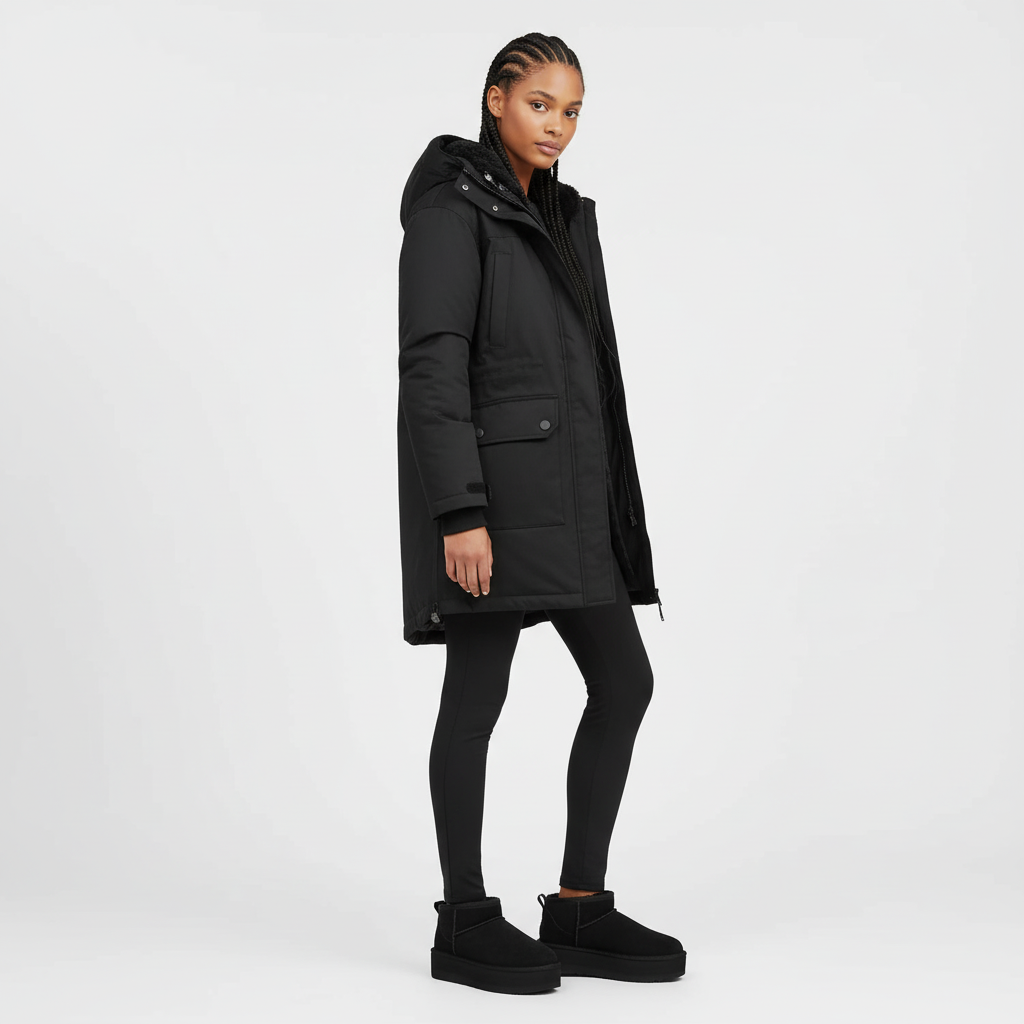 MINI PLATFORM-KNÖCHELBOOT SIENA – SCHWARZ