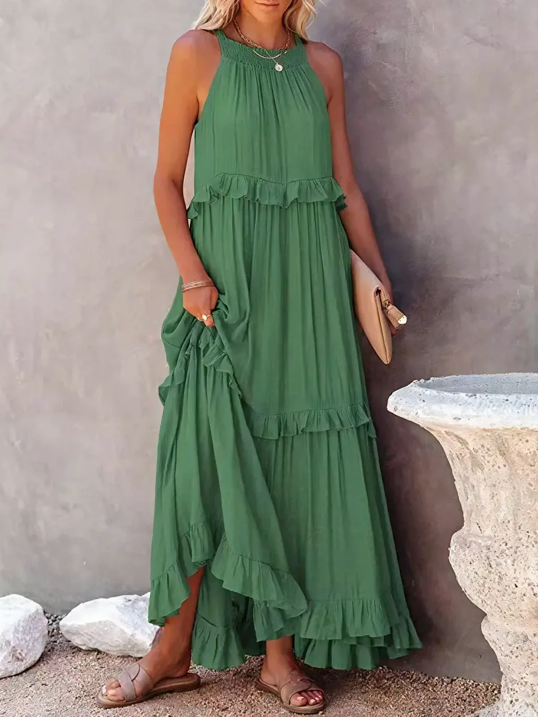 Vivian™ - Lässiges, lockeres Maxikleid