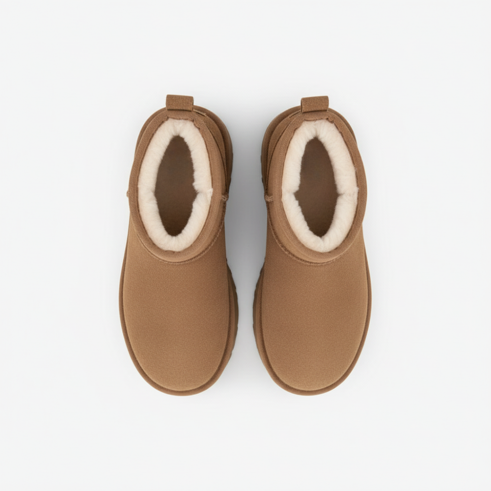 MINI PLATFORM-KNÖCHELBOOT SIENA – BRAUN