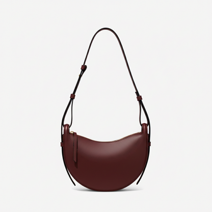 SCHULTERTASCHE PERUGIA – BURGUNDERROT / LIMITIERTE AUFLAGE