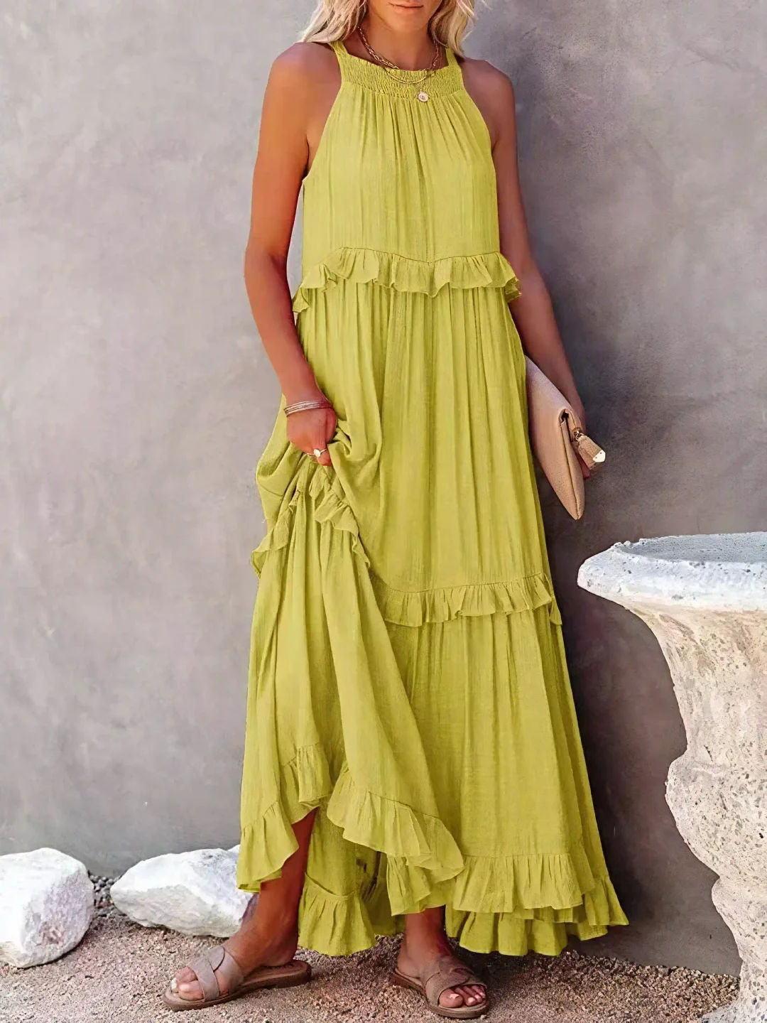 Vivian™ - Lässiges, lockeres Maxikleid