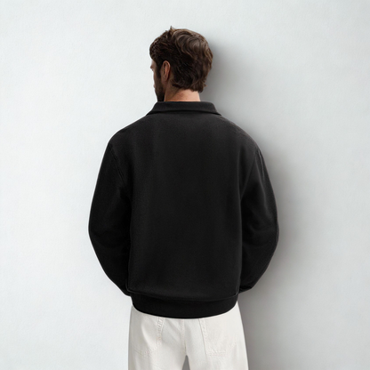 ZIP PULLOVER PALERMO – SCHWARZ