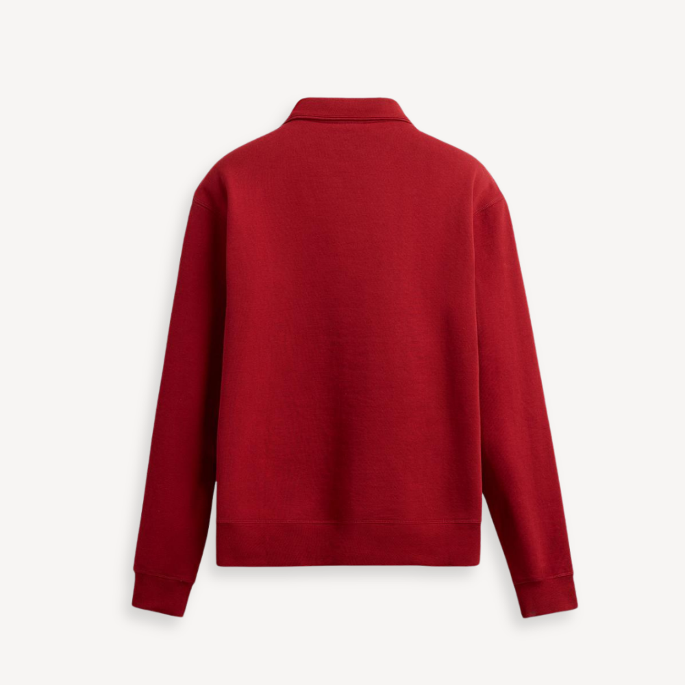 ZIP PULLOVER PALERMO – ROT