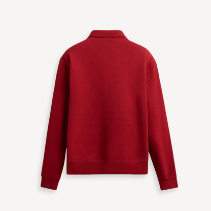 ZIP PULLOVER PALERMO – ROT