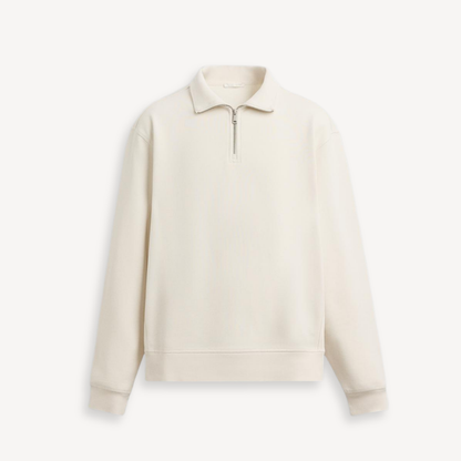 ZIP PULLOVER PALERMO – WEISS