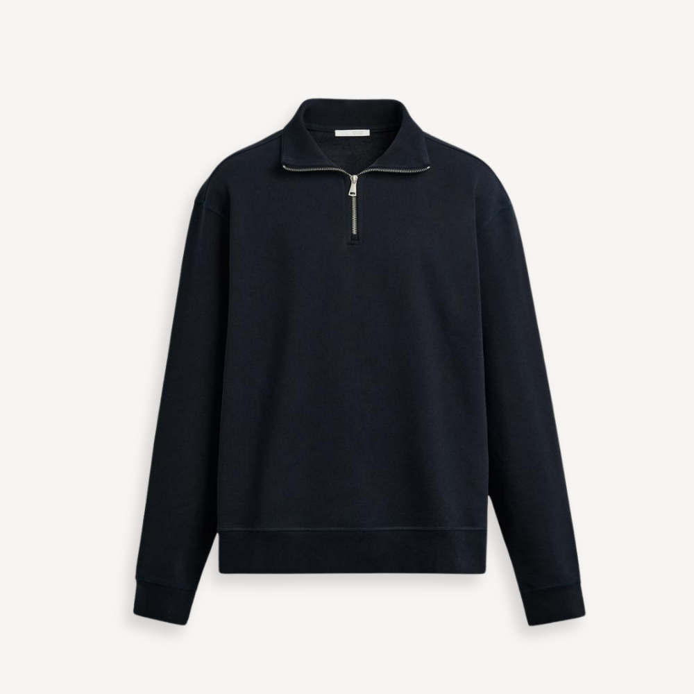 ZIP PULLOVER PALERMO – MARINEBLAU