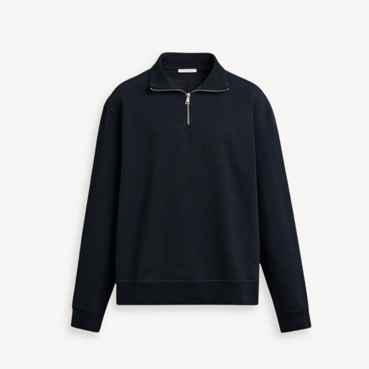 ZIP PULLOVER PALERMO – MARINEBLAU