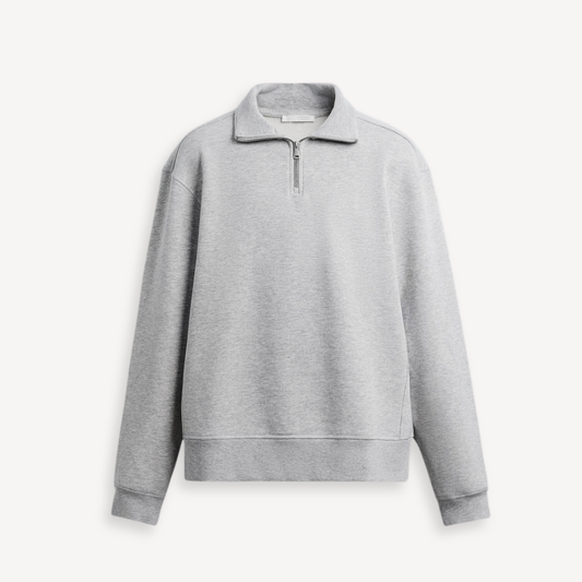 ZIP PULLOVER PALERMO – GRAU