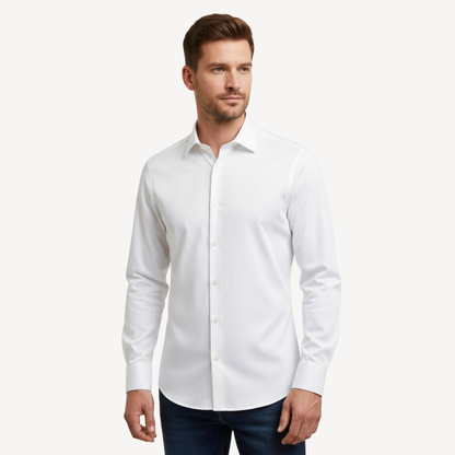 BÜGELFREIES SLIM FIT HEMD FIRENZE – WEISS