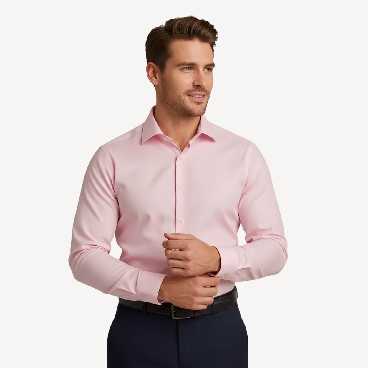BÜGELFREIES SLIM FIT HEMD FIRENZE – ROSA