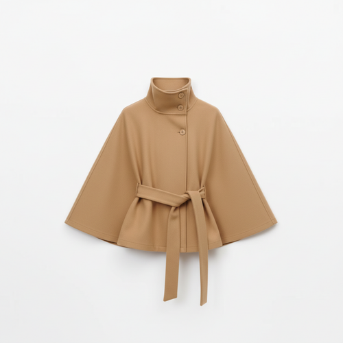GÜRTEL CAPE COAT MESSINA – CAMEL