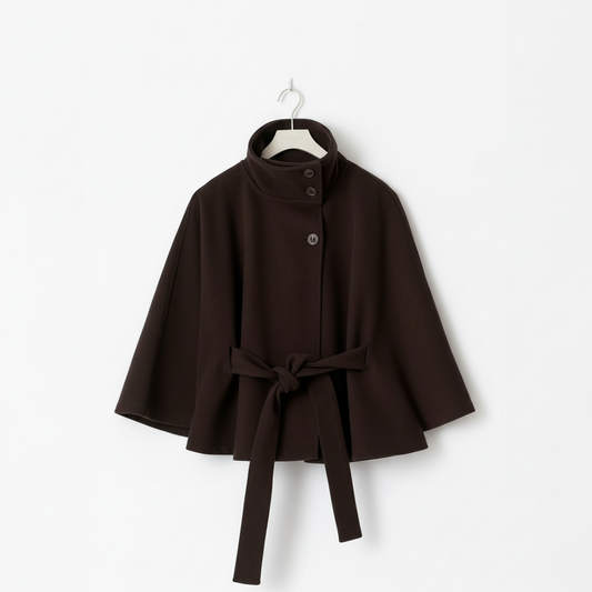 GÜRTEL CAPE COAT MESSINA – BRAUN