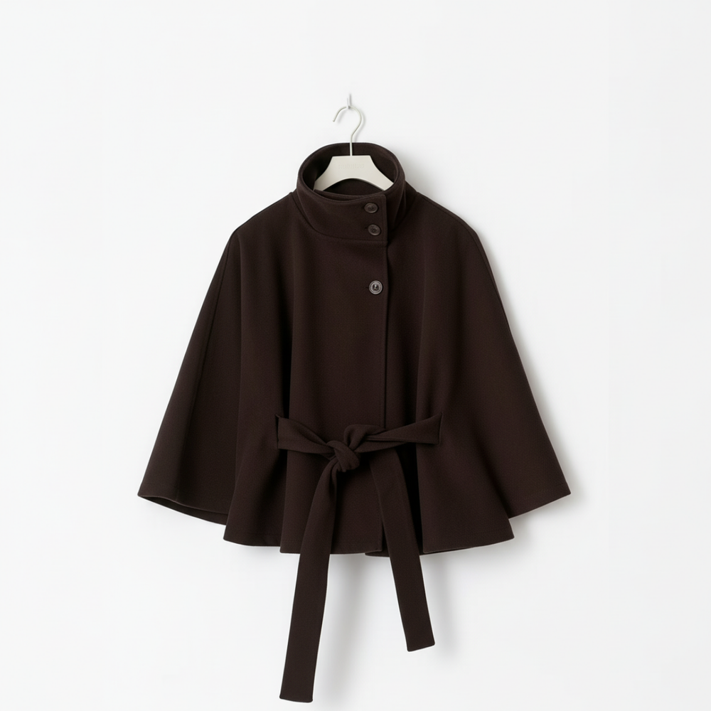 GÜRTEL CAPE COAT MESSINA – BRAUN
