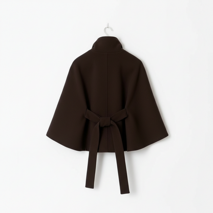 GÜRTEL CAPE COAT MESSINA – BRAUN