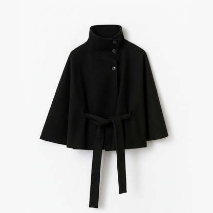 GÜRTEL CAPE COAT MESSINA – SCHWARZ
