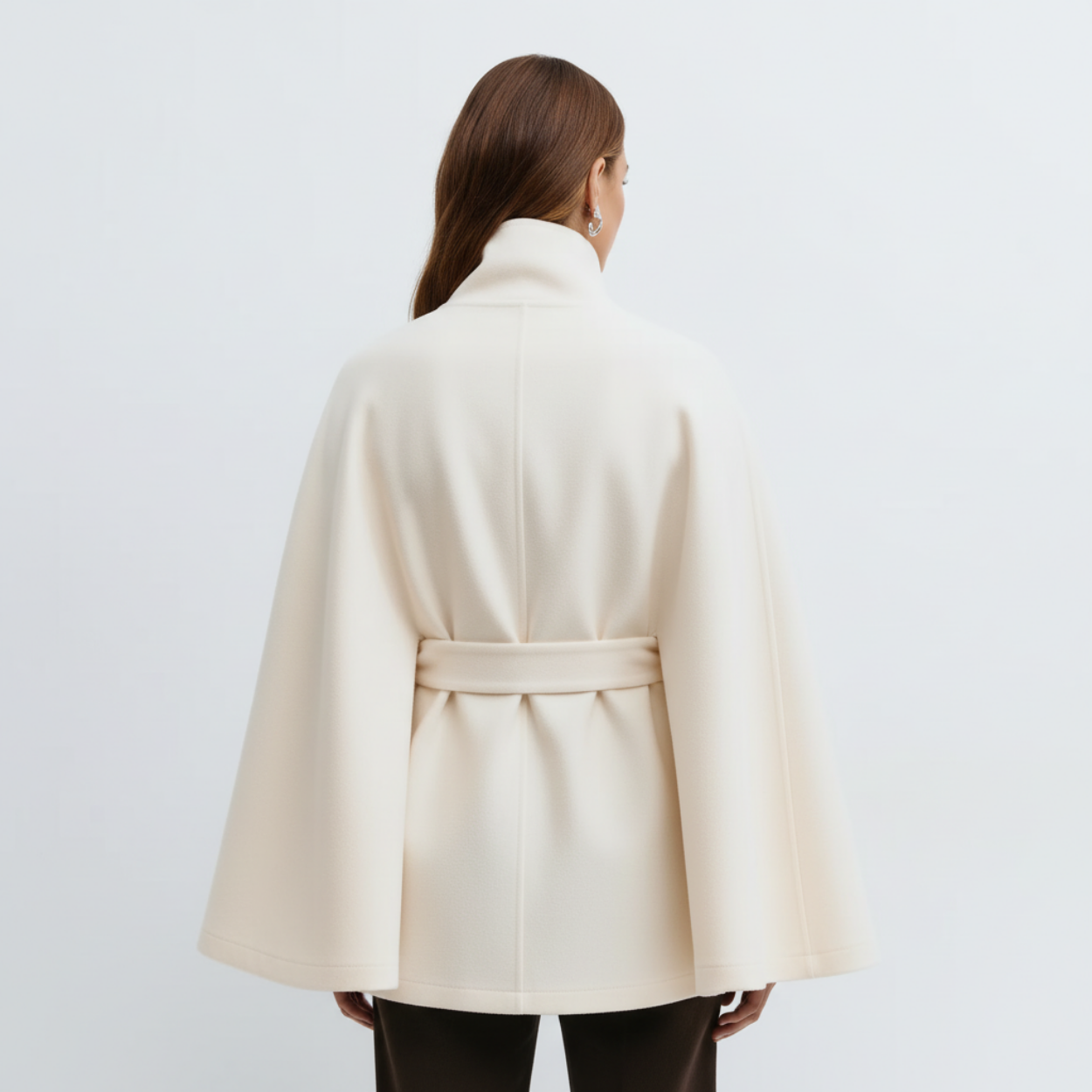 GÜRTEL CAPE COAT MESSINA – WEISS