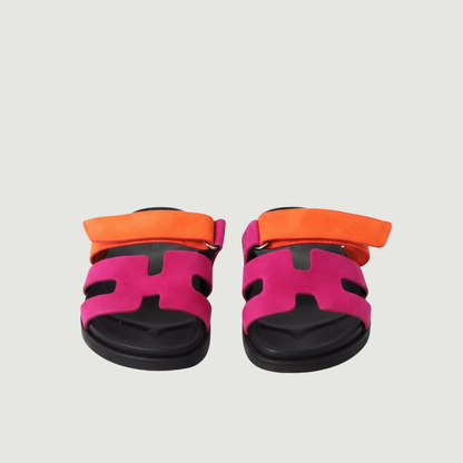 SANDALS ROMA – ORANGE & ROSA