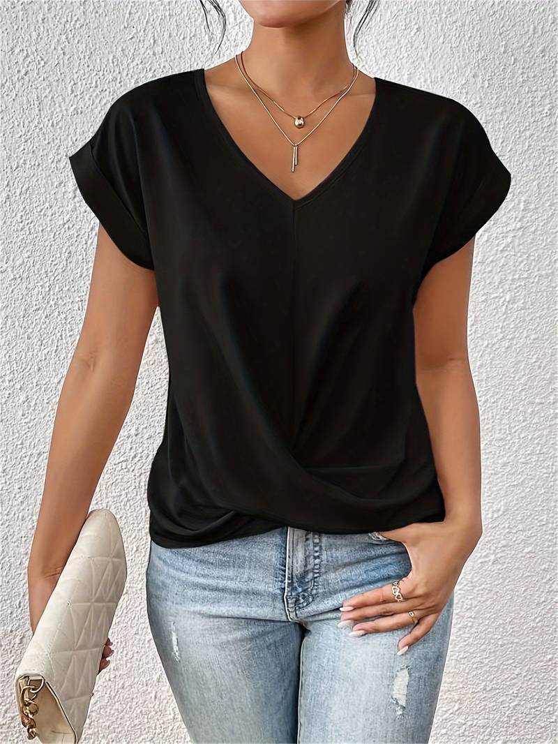 Tamara™ - Lässiges T-Shirt mit kurzen Ärmeln für Damenbekleidung