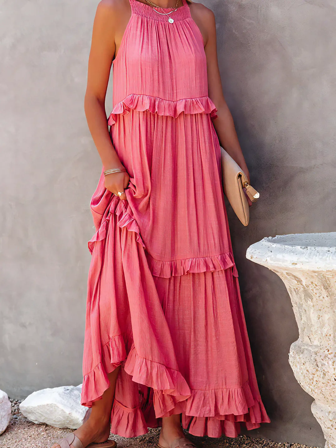 Vivian™ - Lässiges, lockeres Maxikleid