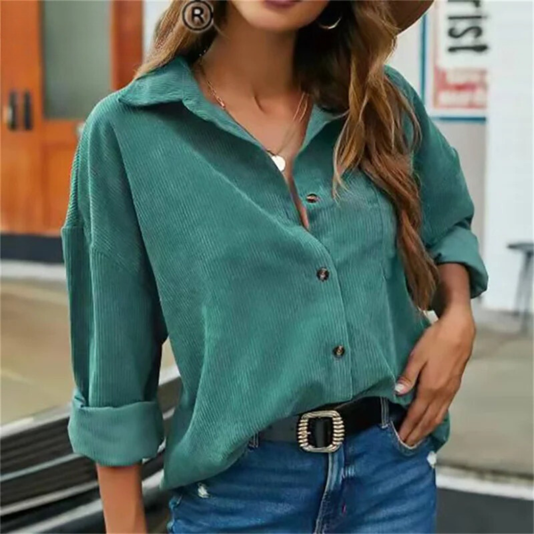 Tamara™ - Klassieke casual corduroy blouse