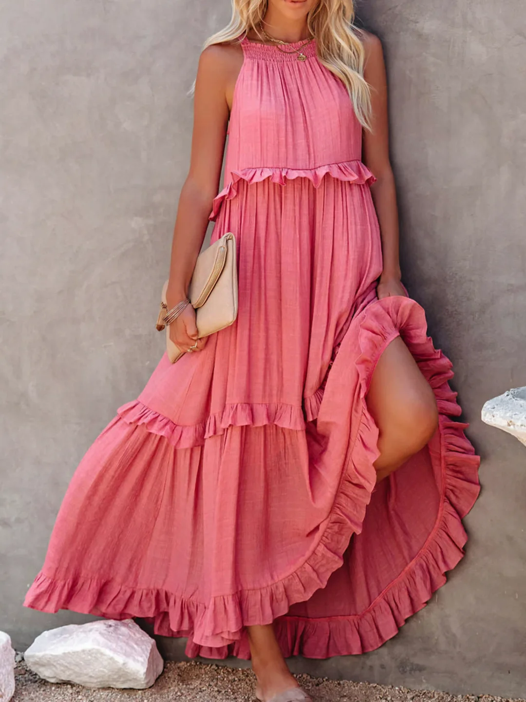 Vivian™ - Lässiges, lockeres Maxikleid