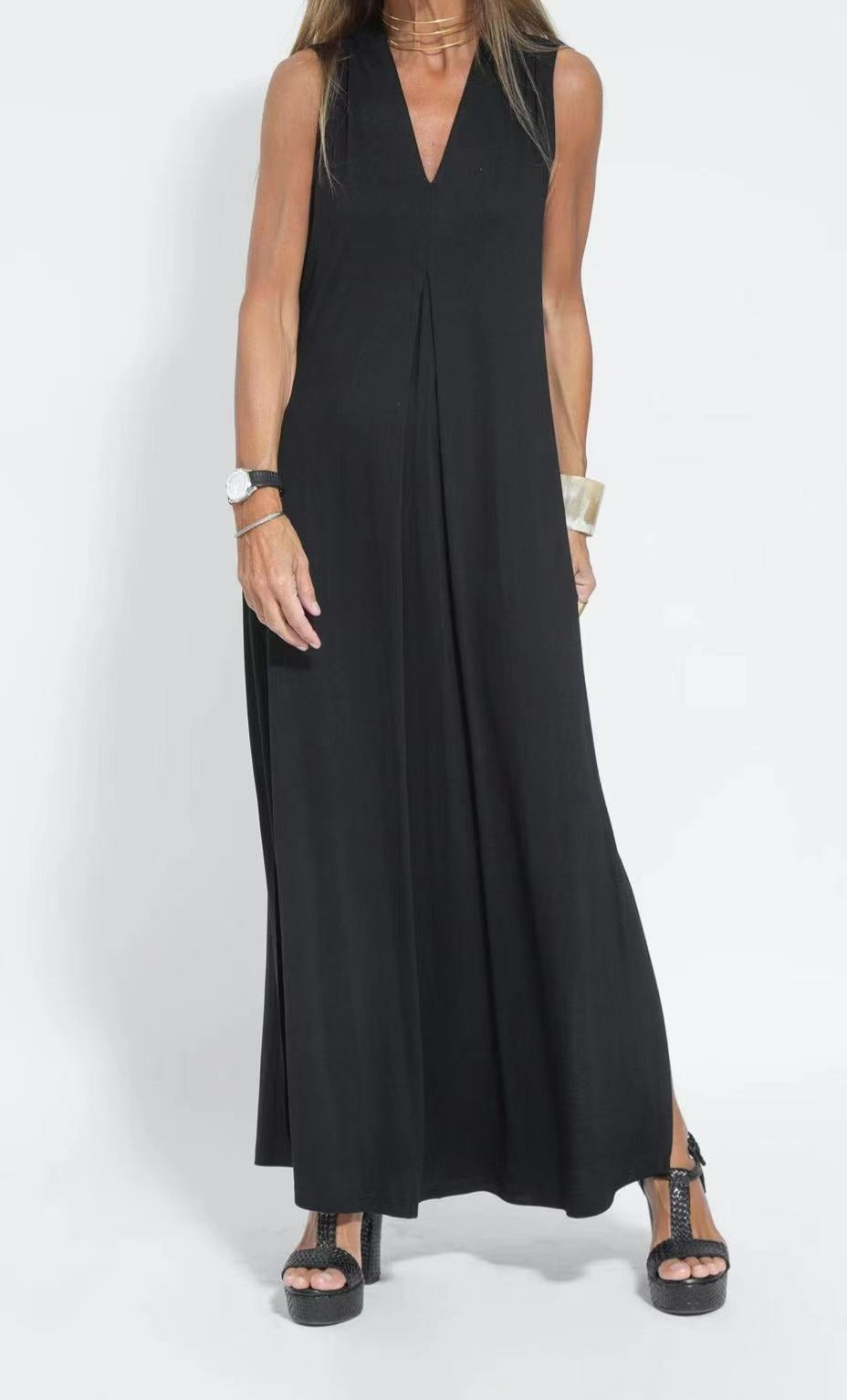Adeliz's™ Ärmelloses Maxikleid