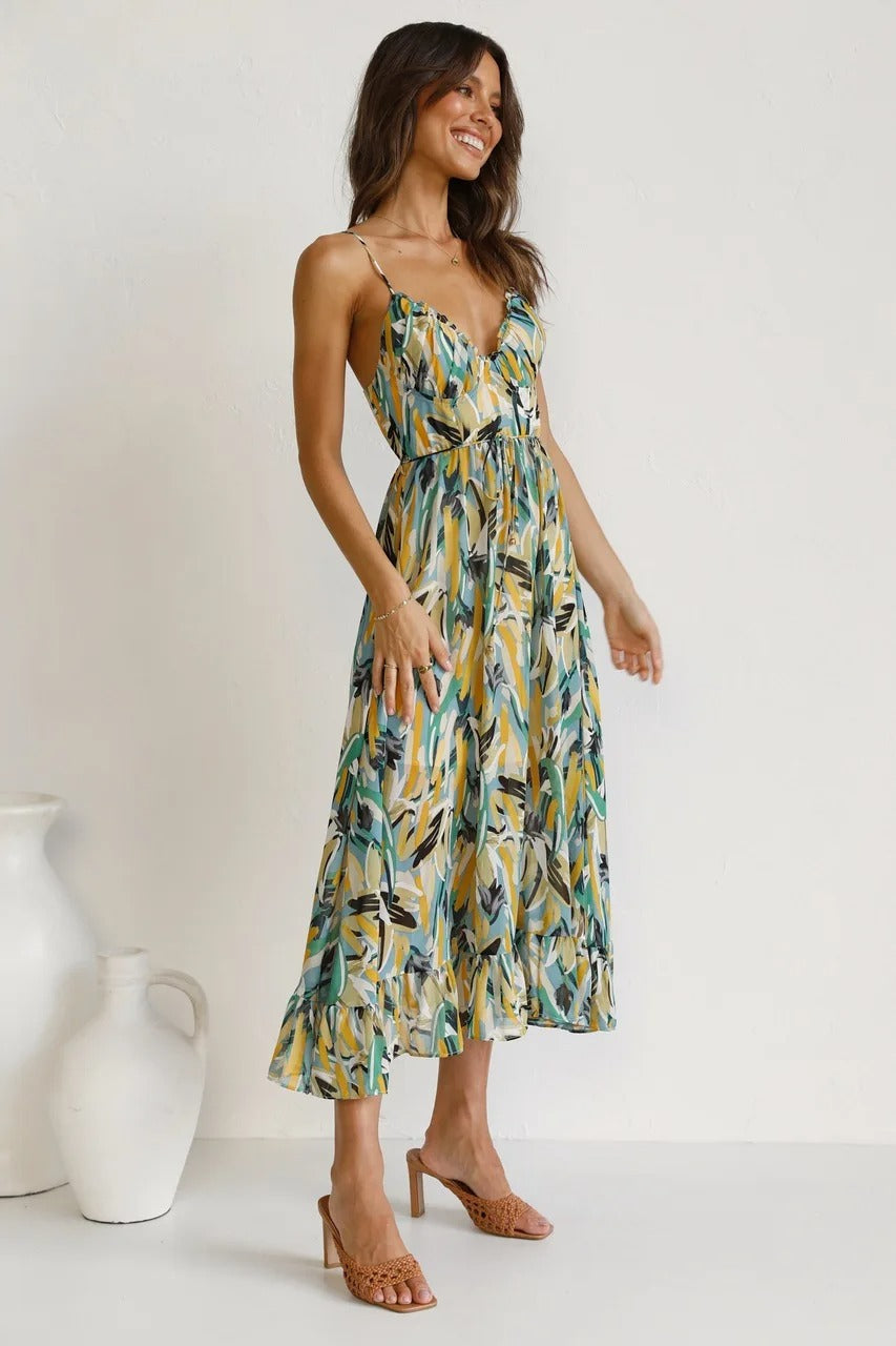 Selene™ -  Boho-Strandkleid mit Riemen