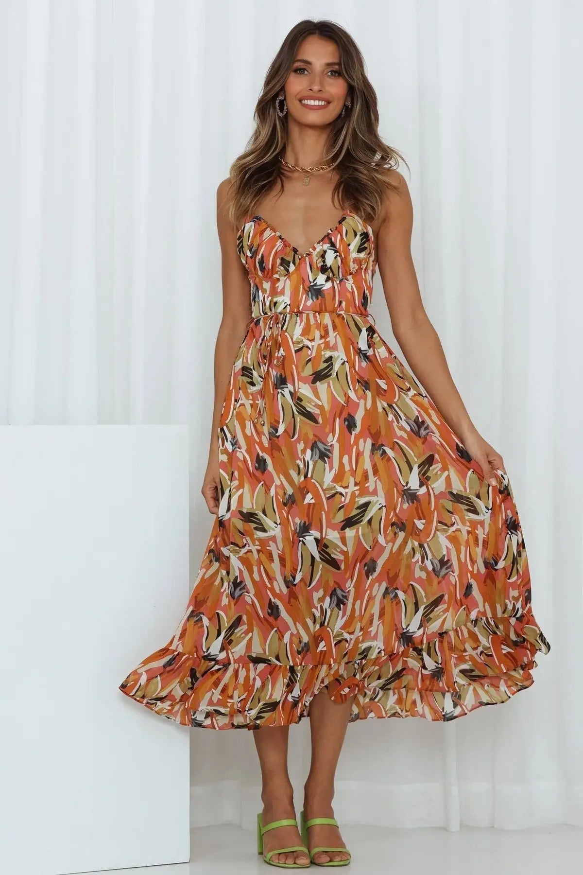 Selene™ -  Boho-Strandkleid mit Riemen