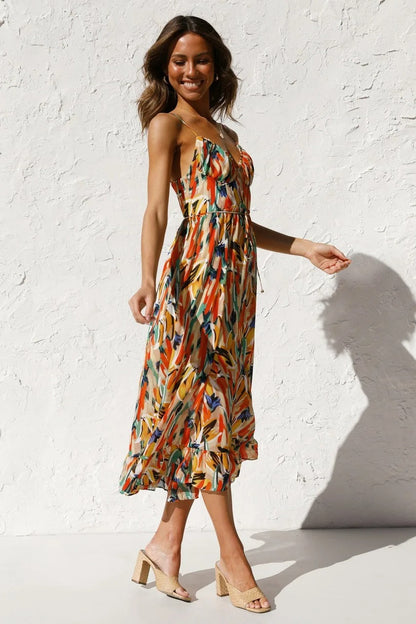 Selene™ -  Boho-Strandkleid mit Riemen