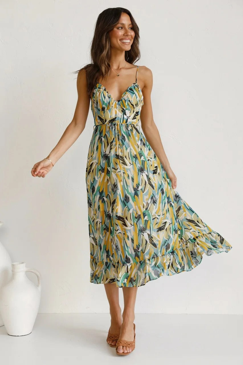 Selene™ -  Boho-Strandkleid mit Riemen