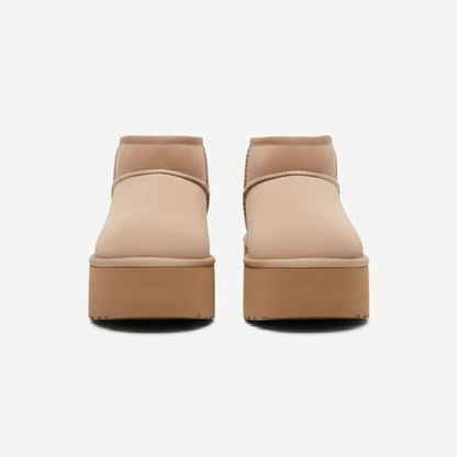 MINI PLATFORM-KNÖCHELBOOT SIENA – BEIGE