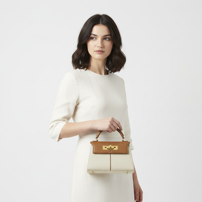 MINI-TASCHE BARI – BRAUNER CANVAS