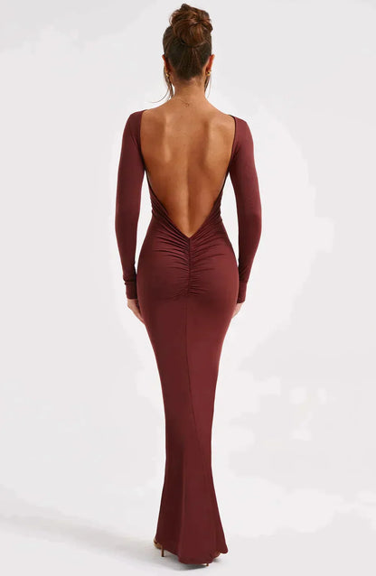 Filou's™ - Maxikleid mit tiefem Ausschnitt