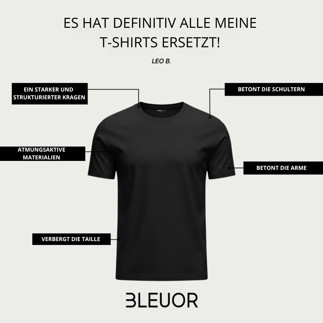 T-SHIRT PERFECT FIT TORINO – SCHWARZ